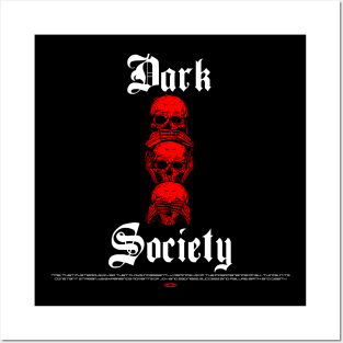 DARK SOCIETY RED Posters and Art